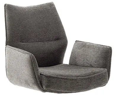 Bali Καρεκλα Relax Μαύρη + Υποπόδιο 83x86x102 cm