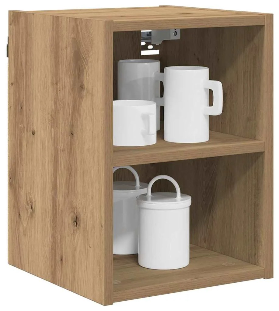 vidaXL Κρεμαστό ντουλάπι με αποθήκευση Artisan Oak 30 x 29,5 x 40 εκ.