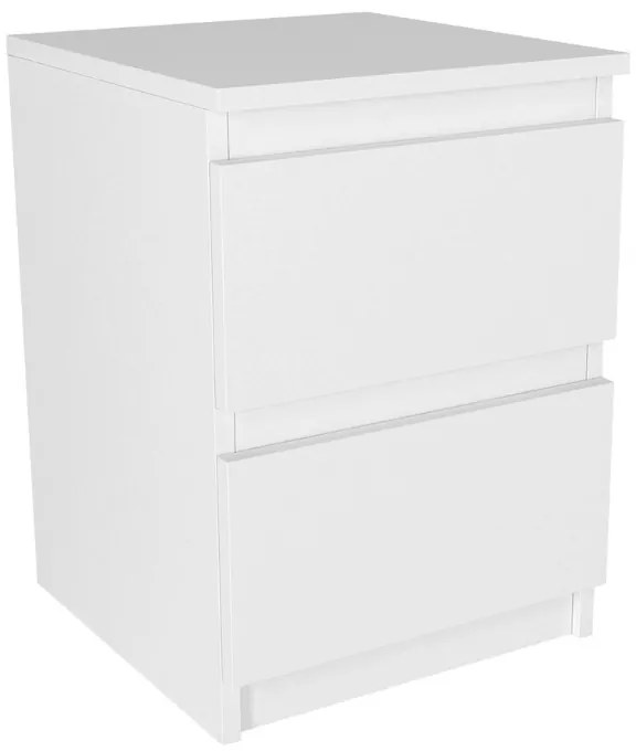 Κομοδίνο Breve Megapap χρώμα λευκό 39,8x41,8x55εκ.