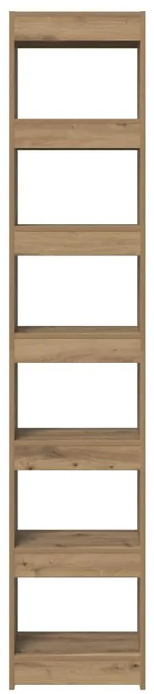 vidaXL Ντουλάπι βιβλίων/διαχωριστικό δωματίου Artisan Oak 40x30x198 cm