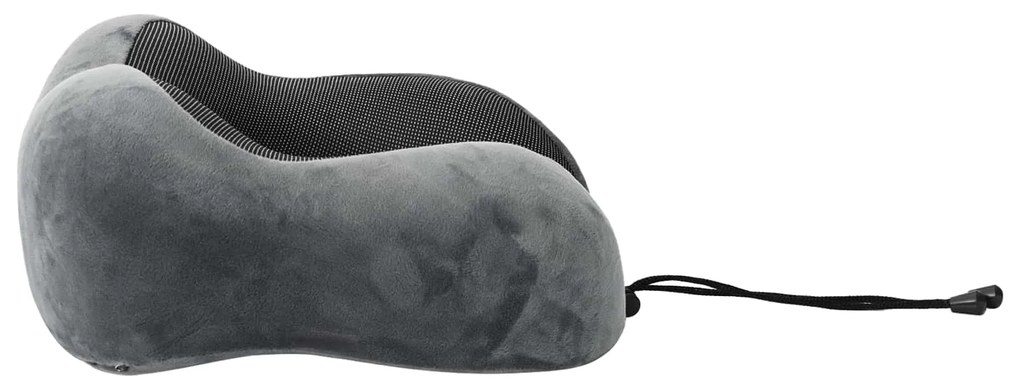 vidaXL Μαξιλάρι με μαξιλάρι Ρυθμιζόμενος Γκρι 28 x 25 x 14 εκ Βελούδο