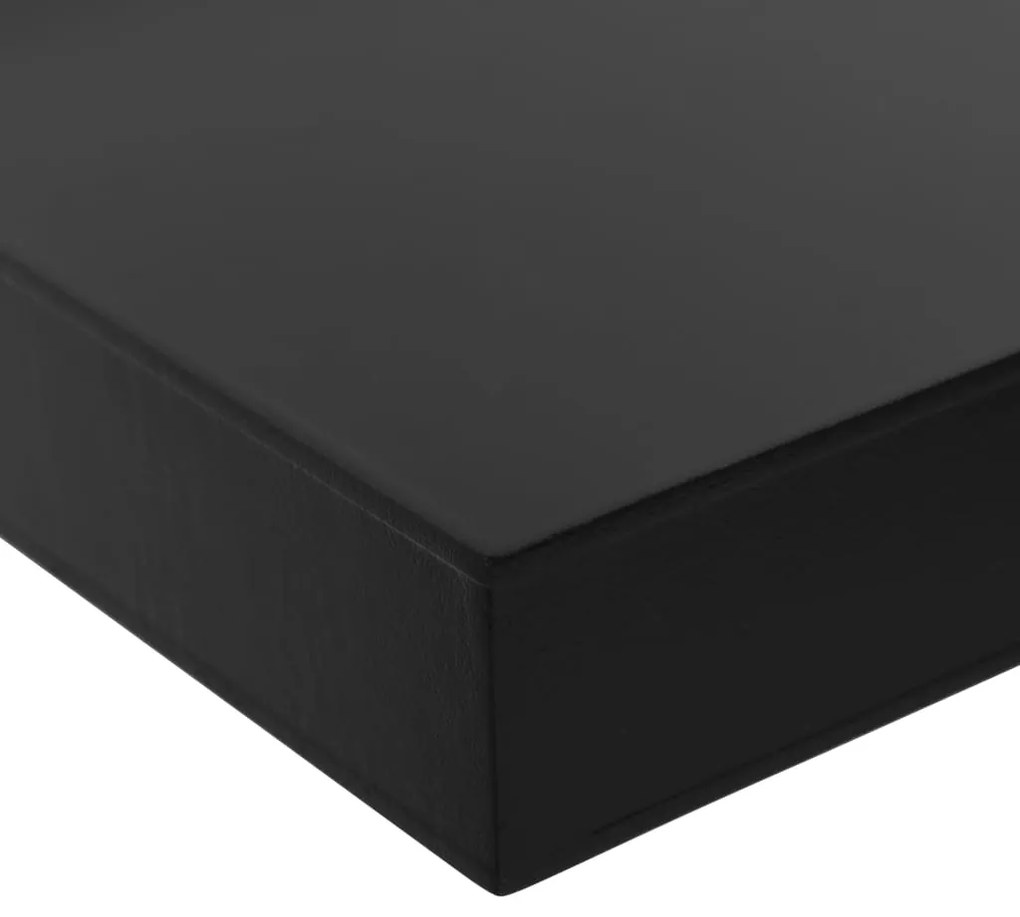 vidaXL Ράφια Τοίχου 2 τεμ. Μαύρα 100 x 20 x 3,8 εκ.