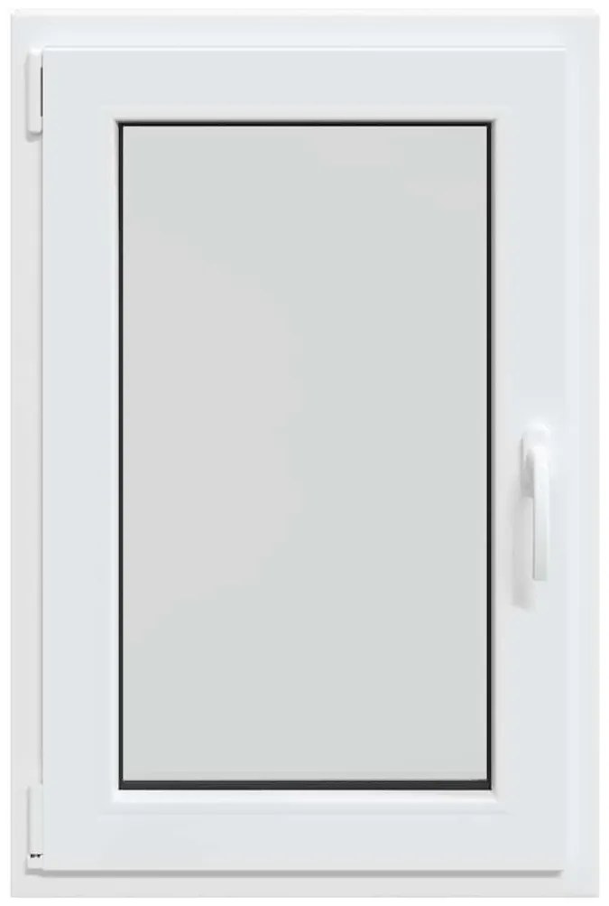 vidaXL Παράθυρο Υπογείου "RISOR" 60x100 εκ. Ανακλινόμενο & Περιστρεφόμενο DIN Αριστερά Λευκό