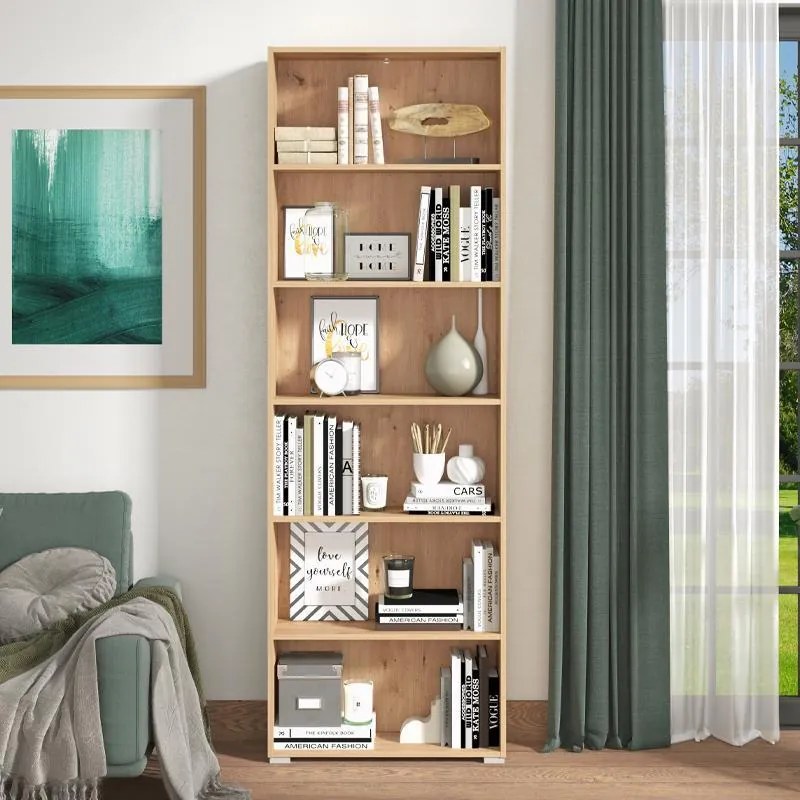 Βιβλιοθήκη Tomar 6 Artisan Oak 70x24,5x211,5 εκ. 70x24.5x211.5 εκ.