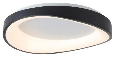 Πλαφονιέρα Φωτιστικό Οροφής LED 72W 3CCT Μέταλλο-Ακρυλικό με Controller Inlight-42033-Black-Μαύρο 42033-Black