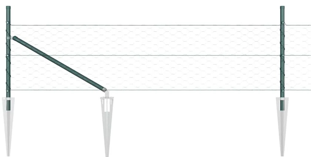 vidaXL Στύλος Περιφράξεων Πράσινο 100 x 0,4 μ (50 χιλ πλέγμα)