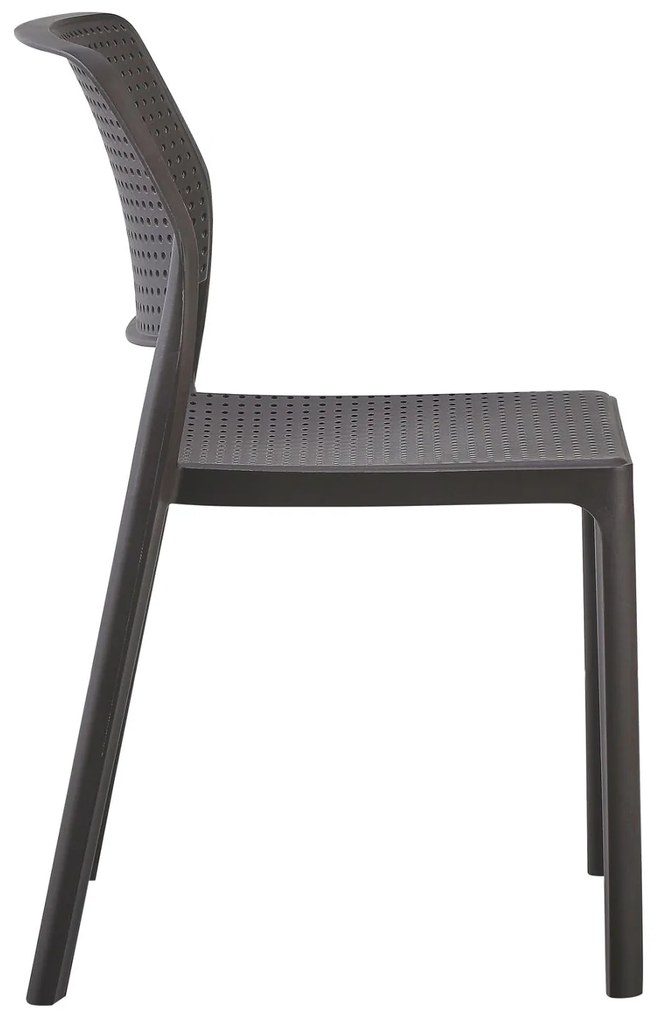 Καρέκλα COMFEE C6101.09 Πολυπροπυλενίου Καφέ 41x57x82Υ εκ. 41x57x82 εκ.