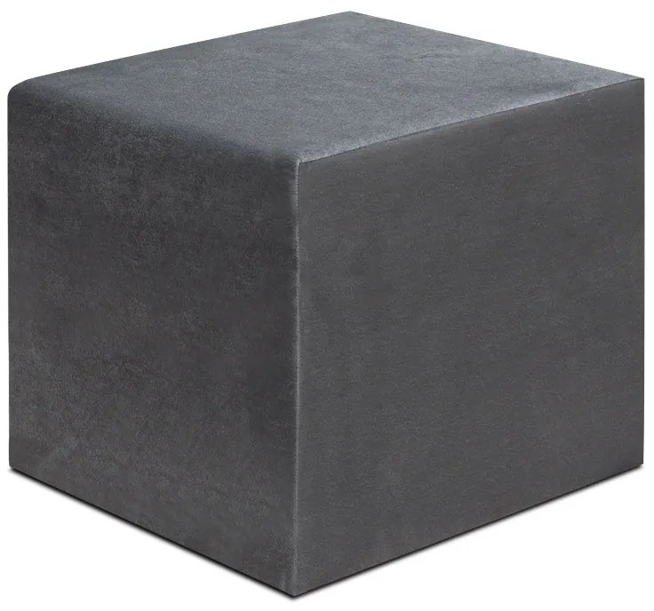 Megapap Σκαμπό April Βελούδινο Γκρι 40x40x40εκ.
