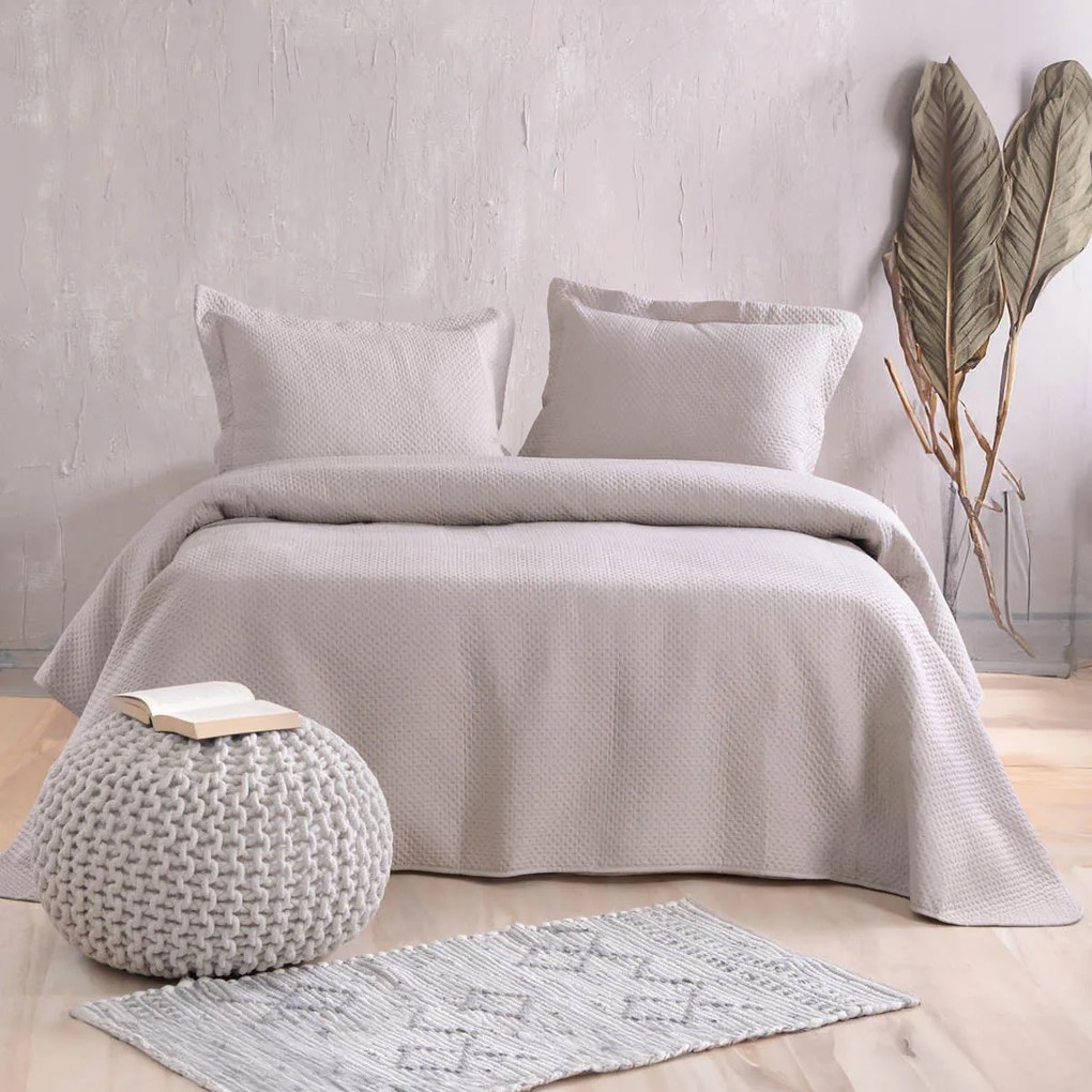 Κουβερλί Υπέρδιπλο (Σετ 220x240) Rythmos Allure Beige