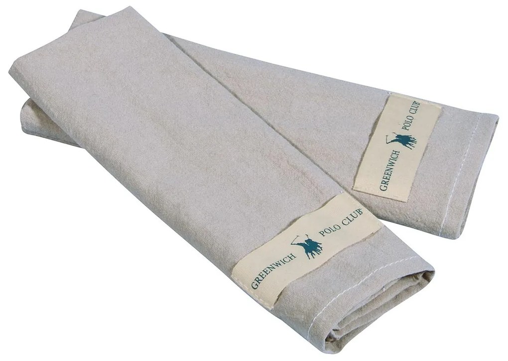 Ποτηρόπανα (Σετ 2τμχ) Greenwich Polo Club Essential 2638 Grey