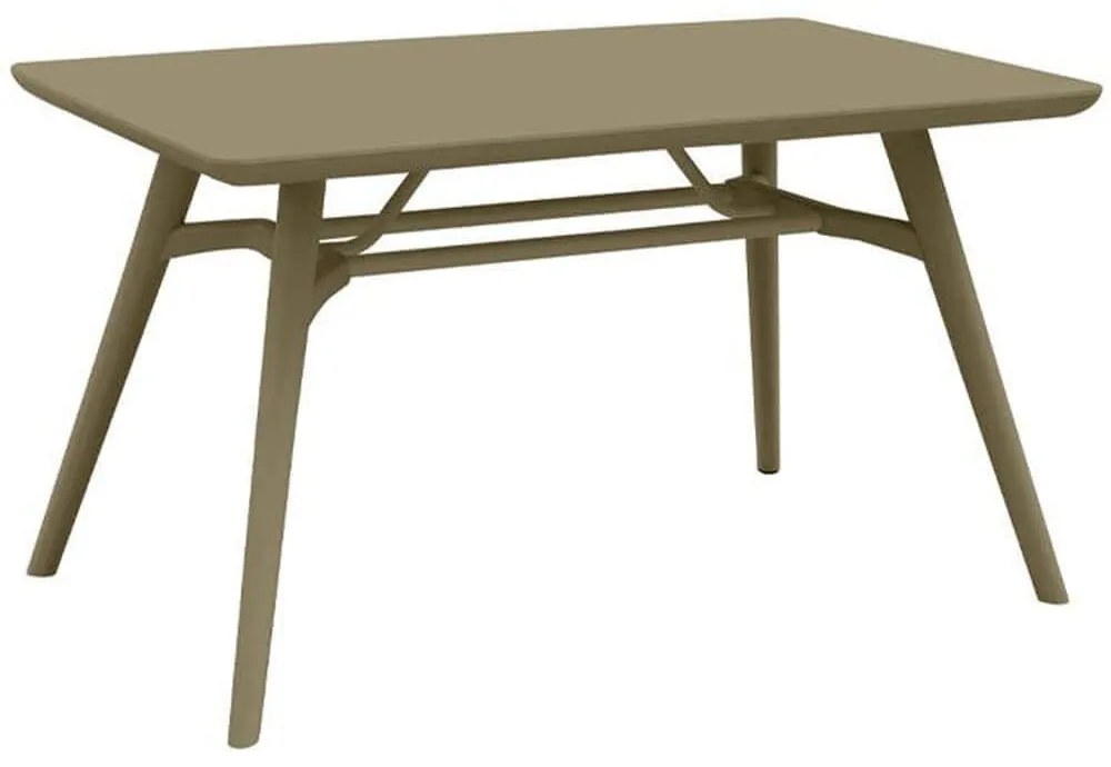 Τραπέζι Κήπου 393-125-011 135x79x75cm Cappuccino