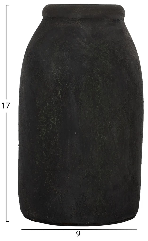 ΔΙΑΚΟΣΜΗΤΙΚA ΒΑΖA ΑΠΟ TERRACOTTA ΑΝΘΡΑΚΙ HM7711 - 0425076 - HM7711