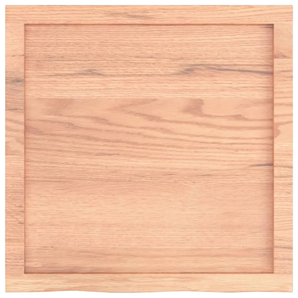 vidaXL Ράφι Τοίχου Ανοιχτό Καφέ 60x60x(2-6)εκ. Επεξ. Μασίφ Ξύλο Δρυός