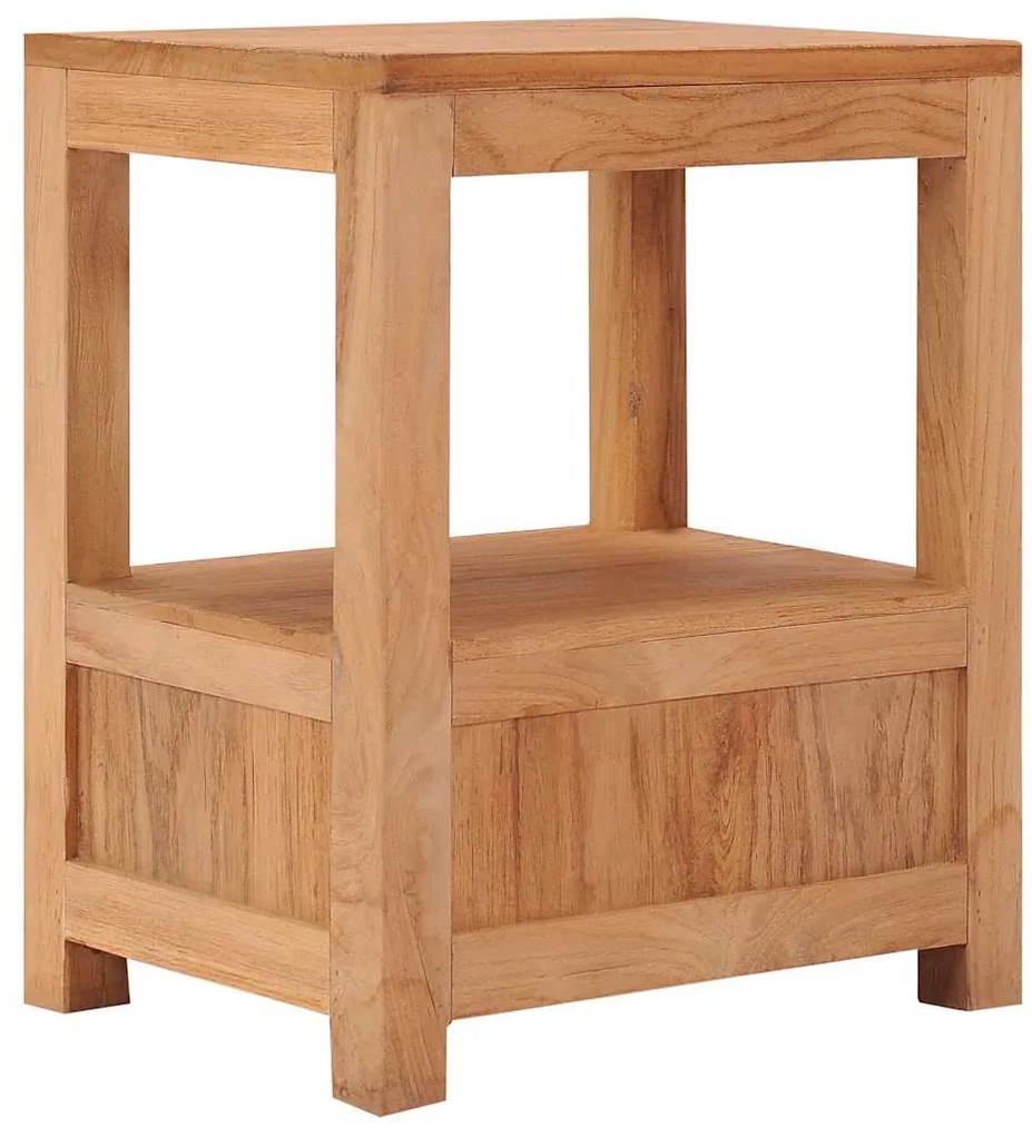 vidaXL Κομοδίνο 40 x 30 x 50 εκ. από Μασίφ Ξύλο Teak