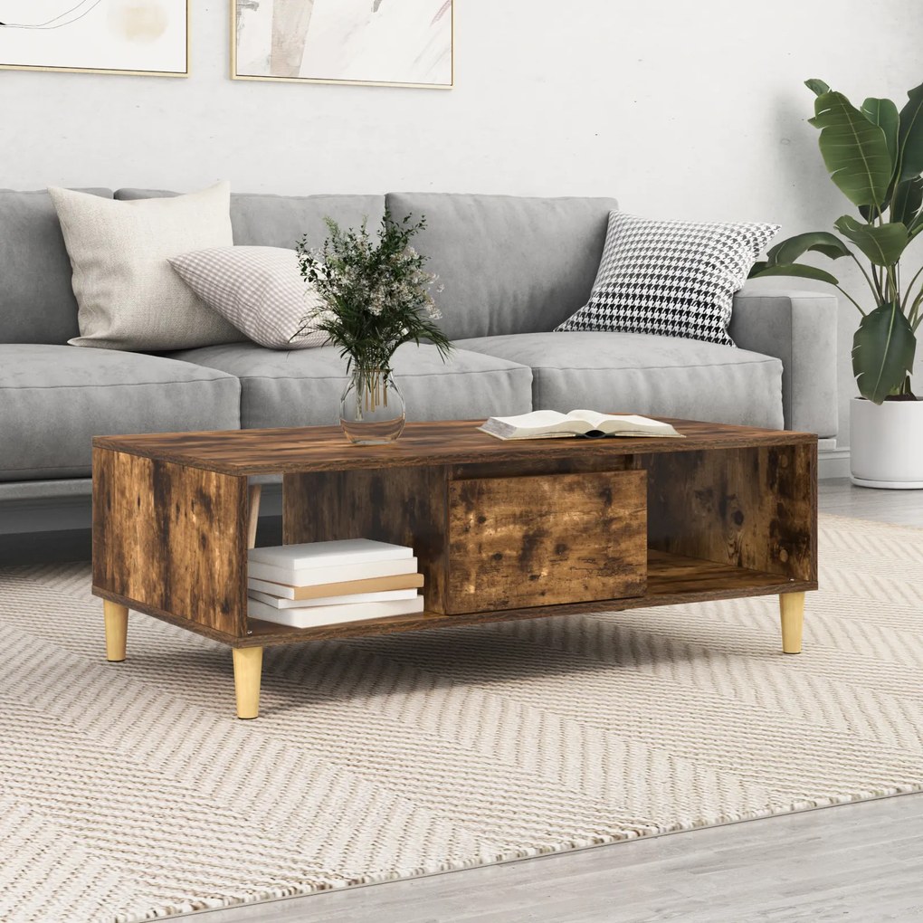 vidaXL Καπνιστή δρυς 103.5 x 60 x 35 εκ Επεξεργασμένο ξύλο
