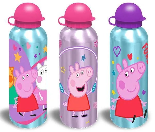 Παγούρι αλουμινίου "Peppa" 500ml κοκτέηλ - 3 ΤΕΜ