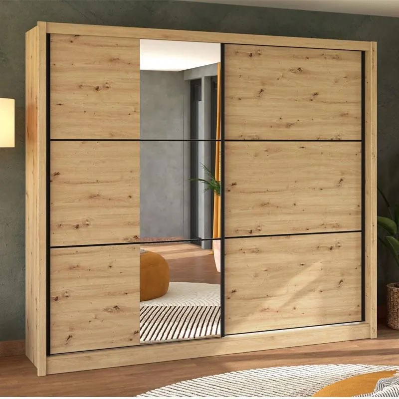 Ντουλάπα Navara 245 OG 2K Artisan Oak 242x60x215,5 εκ. 242x60x215.5 εκ.