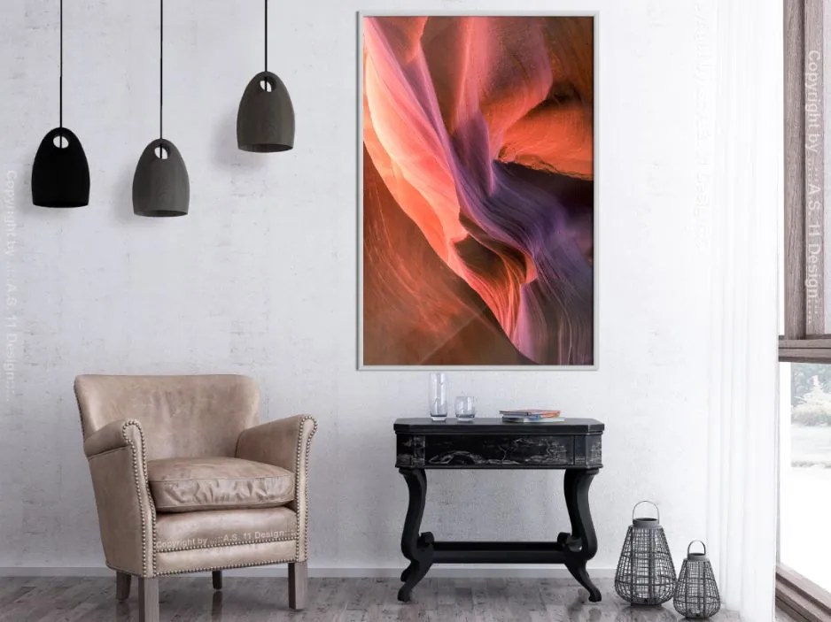 Αφίσα - Shades of Purple II - 20x30 - Χρυσό - Χωρίς πασπαρτού