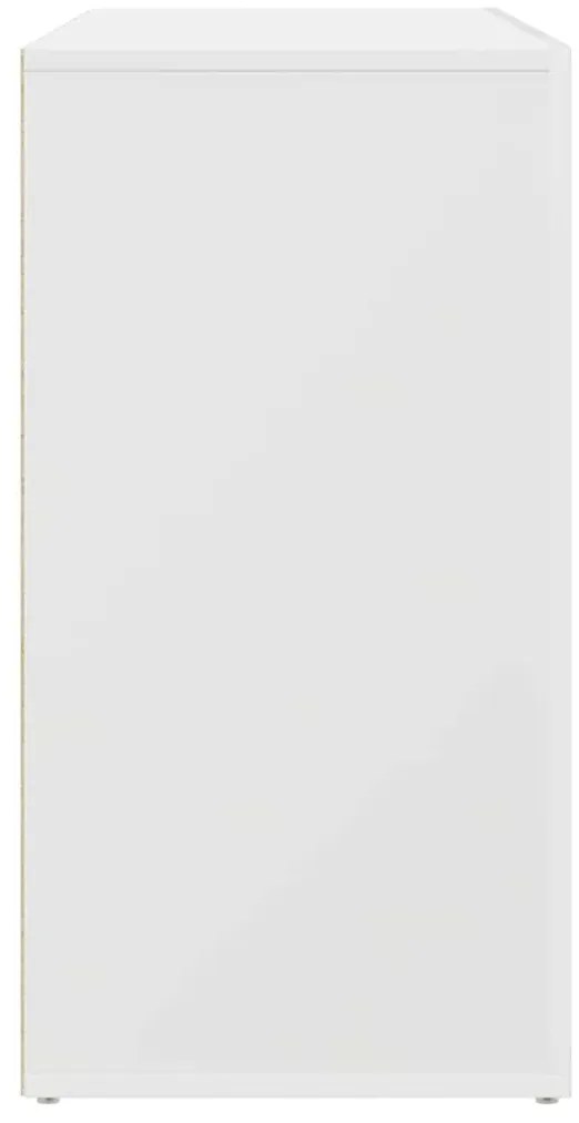 vidaXL Πλαϊνό γραφείο Λευκό 120 x 36 x 69 εκ Επεξεργασμένο ξύλο