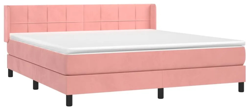 ΚΡΕΒΑΤΙ BOXSPRING ΜΕ ΣΤΡΩΜΑ ΡΟΖ 160X200 ΕΚ. ΒΕΛΟΥΔΙΝΟ 3130972