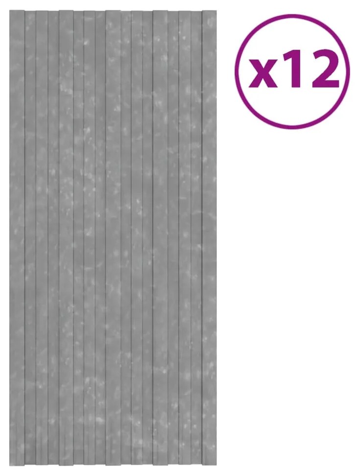 vidaXL Πάνελ Οροφής 12 τεμ. Ασημί 100 x 45 εκ. από Γαλβανιζέ Ατσάλι
