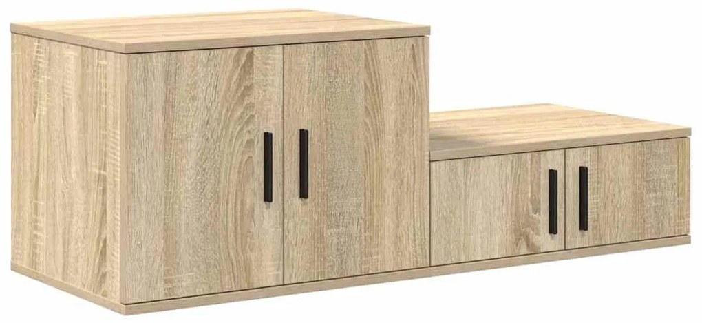vidaXL Ντουλάπι αποθήκευσης 2 pcs Δρύς Sonoma 108 x 41 x 40 εκ
