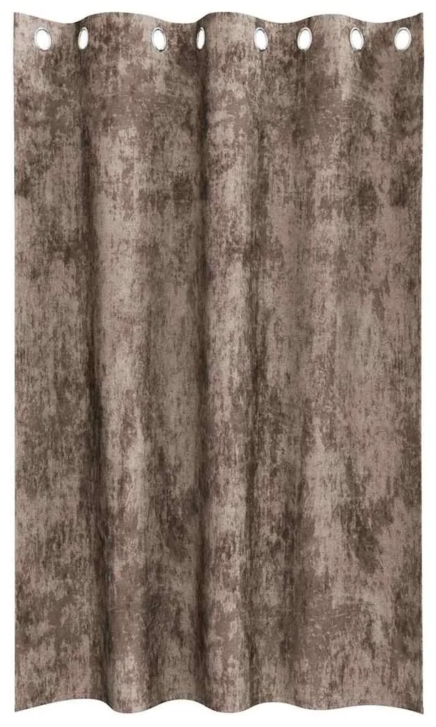 vidaXL Κουρτίνα με κουρτίνες 2 pcs Καπουτσίνο 175 x 140 εκ. Βελούδο