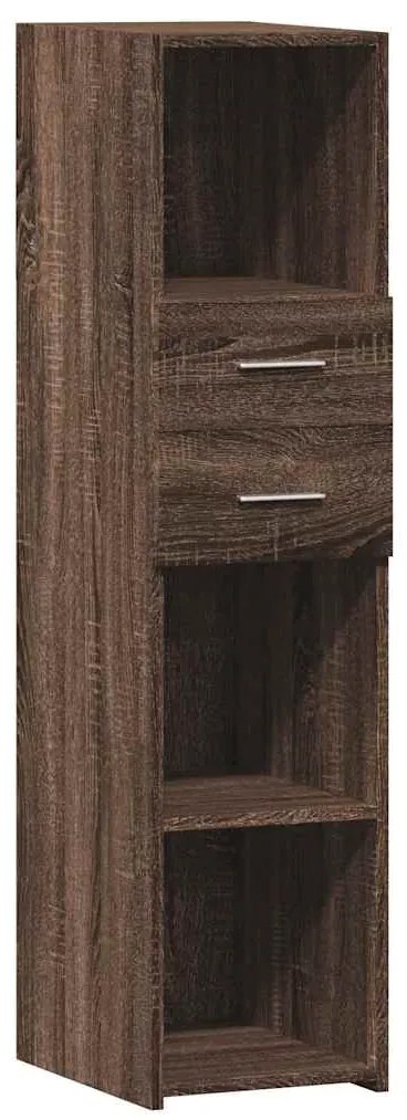 vidaXL Ντουλάπι Καφέ Δρυς 30x42,5x124 εκ. από Επεξεργασμένο Ξύλο