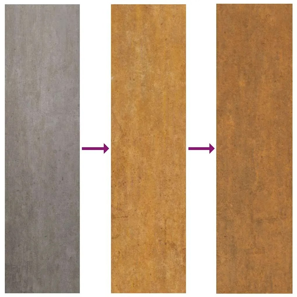 Πύλη κήπου 105x205 cm Weathering Steel Wave Design 4100978