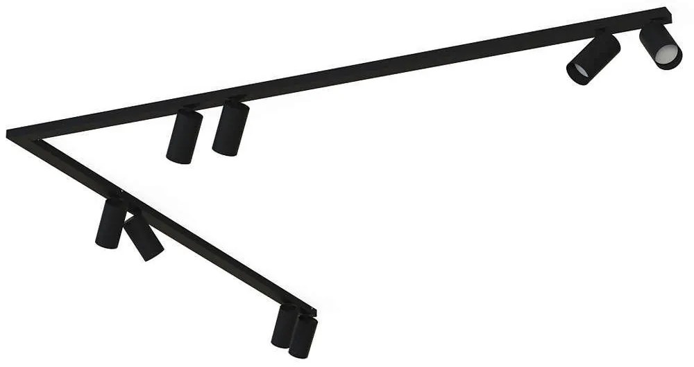 Φωτιστικό Οροφής - Σποτ Mono Corner 7721 8xGU10 10W 2X150 Black Nowodvorski Metal, Plastic