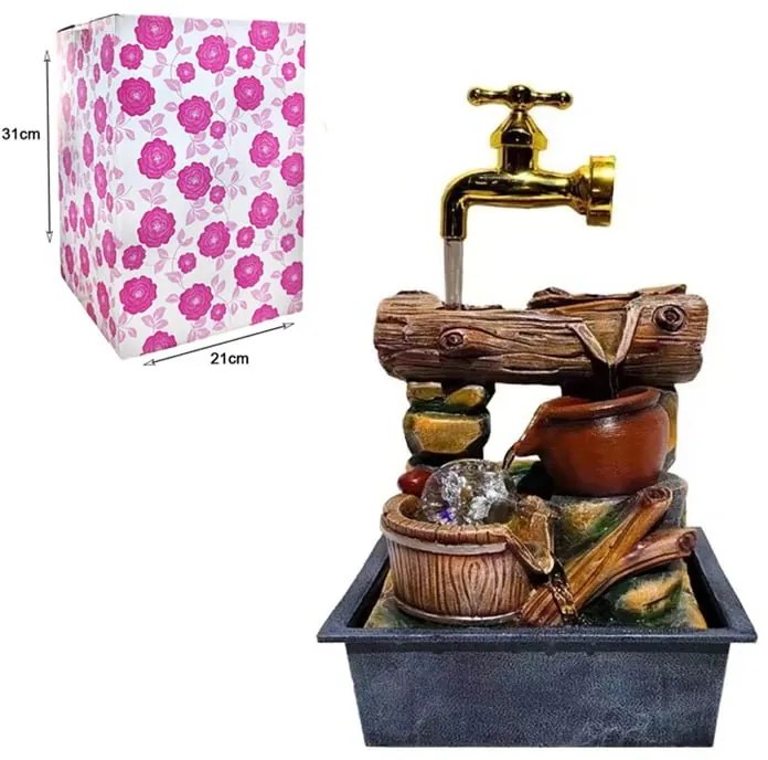 Διακοσμητικό Συντριβάνι Feng Shui - Resin craft bonsai running water ornament