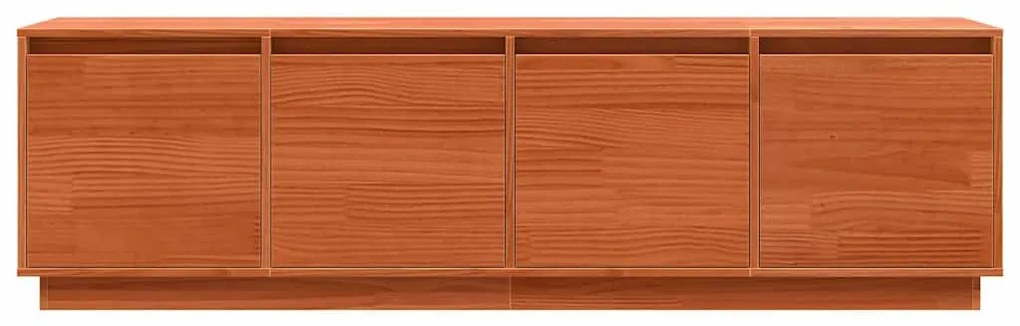 vidaXL Ντουλάπι TV Καφέ 156 x 37 x 45 εκ Μασίφ ξύλο πεύκου