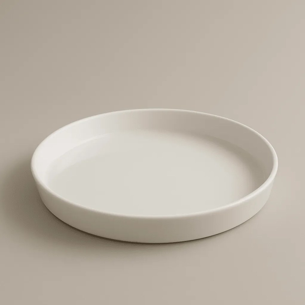 Πιάτο Βαθύ 19cm Λευκής Πορσελάνης V-Form - Kutahya Porselen - 6 ΤΜΧ