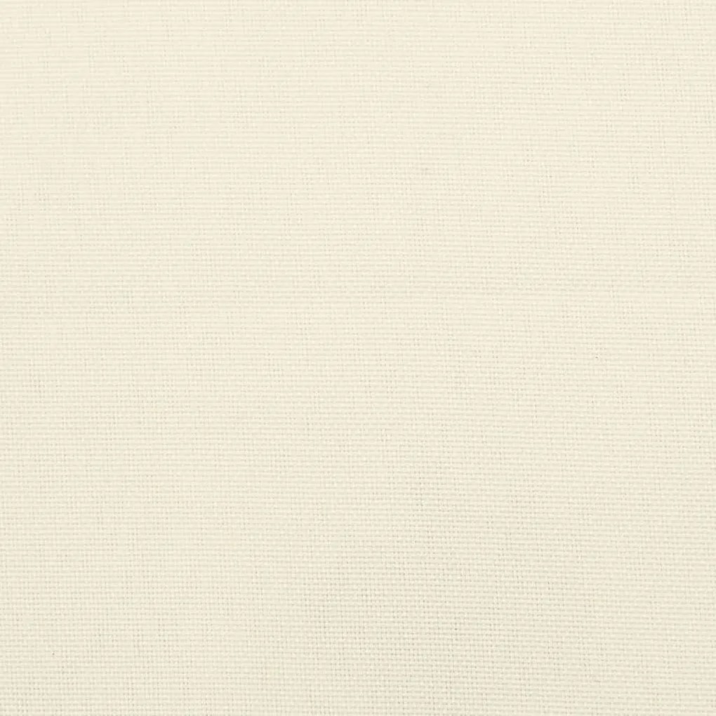 vidaXL Μαξιλάρι Πάγκου Κήπου Κρεμ Λευκό 110x50x7 εκ. Ύφασμα Oxford