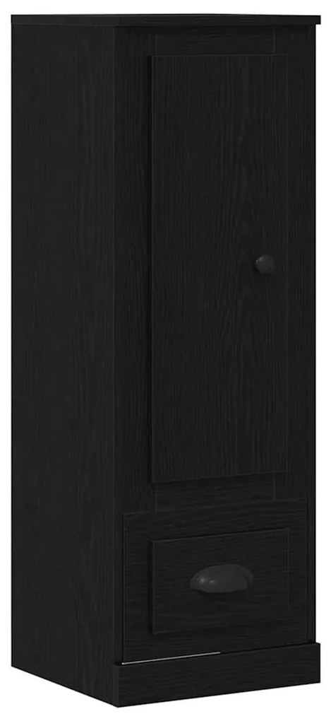 vidaXL Βιβλιοθήκη Μαύρη Οξυά 132 x 35.5 x 103.5 εκ Επεξεργασμένο ξύλο