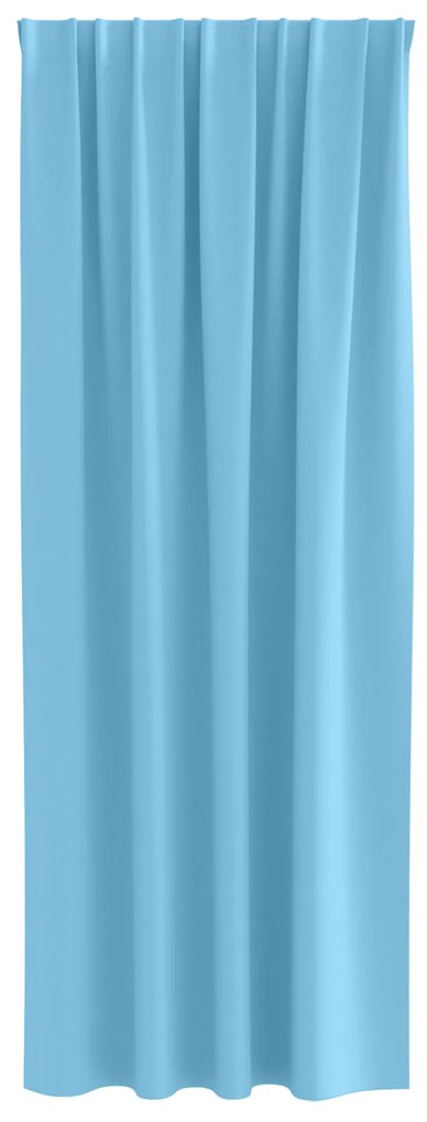 vidaXL Κουρτίνες με κουρτίνες 2 pcs Γαλάζιο 225 x 140 εκ. Πολυεστέρας