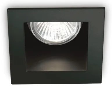 Χωνευτό Σποτ Φωτιστικό Οροφής 1xGU10 Μαύρο Downlight Funky 243849 Ideal Lux 243849