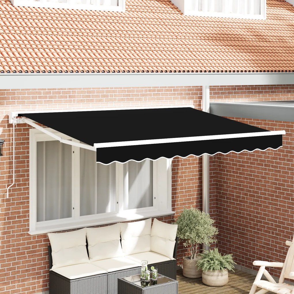 vidaXL Σκηνίτσα Αναδιπλούμενη Μαύρο 350x200 εκ