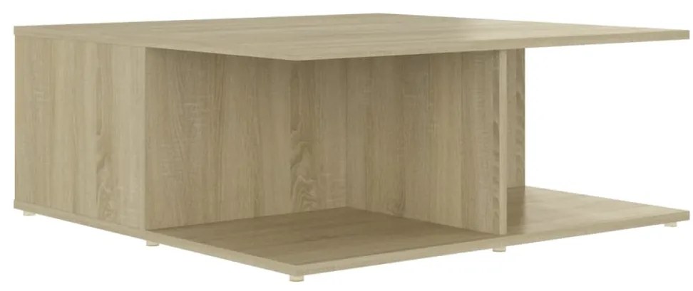 vidaXL Τραπεζάκι Σαλονιού Sonoma Δρυς 80 x 80 x 31 εκ. από Επεξ. Ξύλο