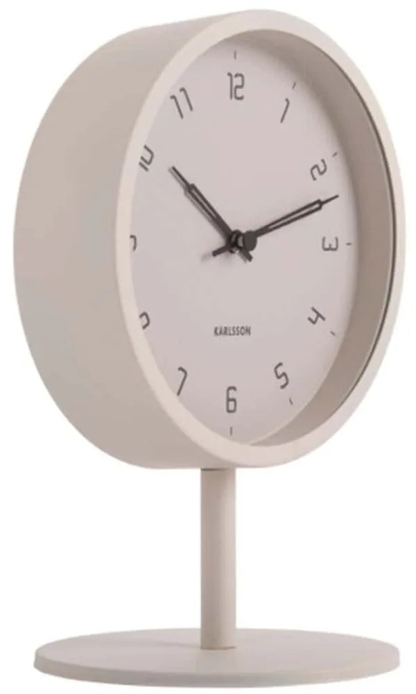Ρολόι Επιτραπέζιο Stark KA5951WG Φ15x22,5cm Warm Grey Karlsson Μέταλλο