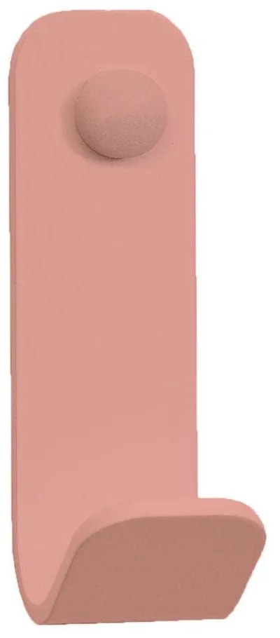 Άγκιστρο Μπάνιου Μονό 15-303 5x5x13cm Pink Pam&amp;Co Stainless Steel