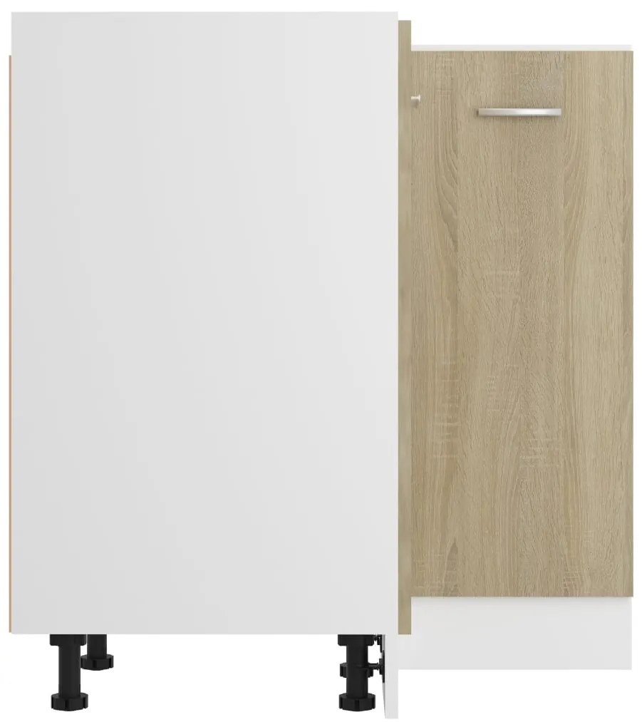 vidaXL Γωνιακό Ντουλάπι "Lyon" σε Χρώμα Sonoma Δρυς 75,5x75,5x81,5 εκ. από Τεχνητό Ξύλο
