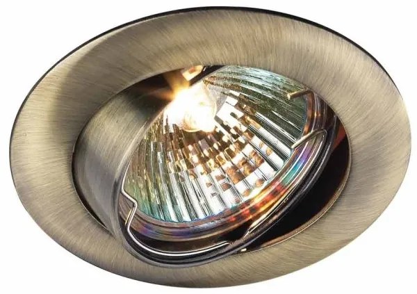 Χωνευτό Σποτ Φωτιστικό Οροφής GU10 50W LN129A/B Στρογγυλό Sunlight-LN129A/B GAB GU10-Μπρονζέ LN129A/B GAB GU10