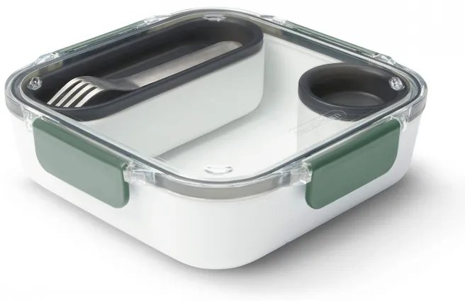 Κουτί τροφίμων Black+Blum BAO-BA010, 1 l, Εσωτερικό διαμέρισμα, χωρίς BPA, ασφαλές στο πλυντήριο πιάτων, Λευκό/Πράσινο