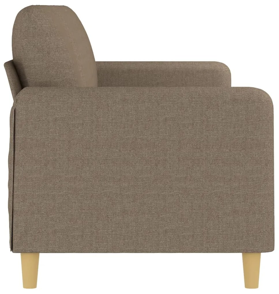 vidaXL Καναπές Τριθέσιος Taupe 180 εκ. Υφασμάτινος