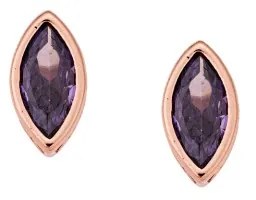 Σκουλαρίκια Senza Φύλλο Silver 925 Rose Gold Plated