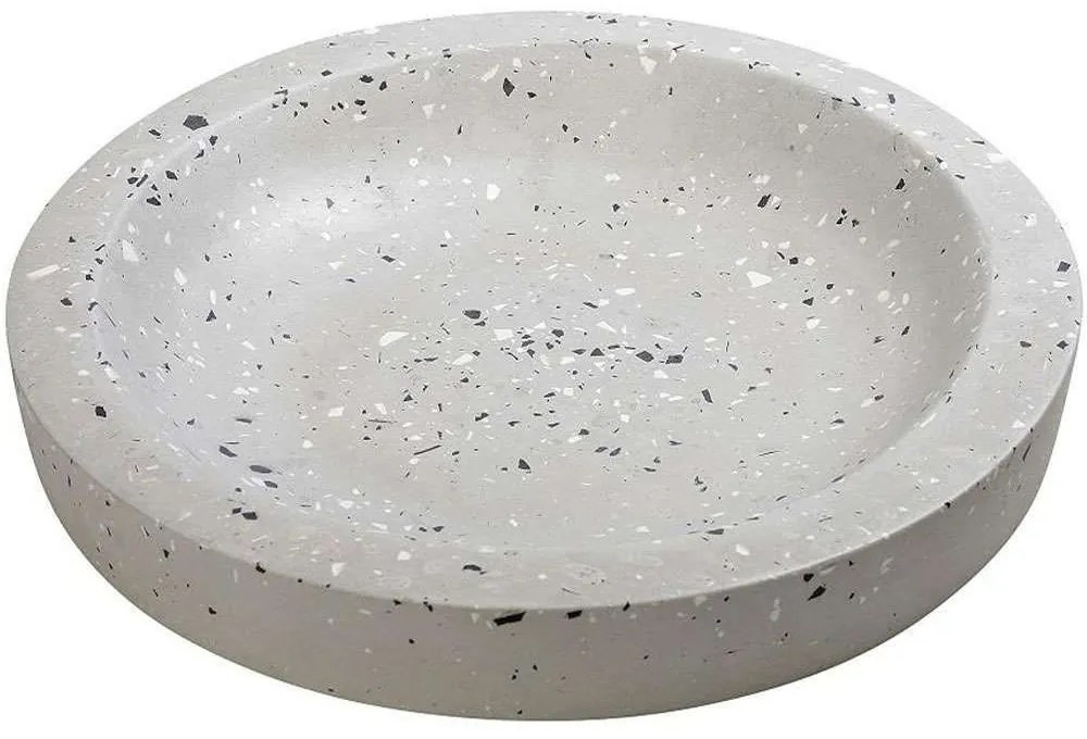 Διακοσμητικό Μπωλ Μωσαϊκό TZG115 36x36x5cm Grey Espiel Τσιμέντο