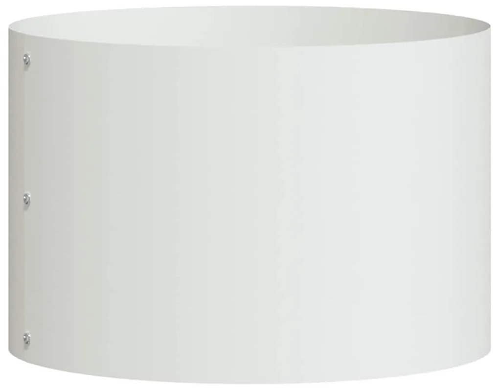 vidaXL Ζαρντινιέρες κήπου 5 pcs Λευκό 30 x 30 x 20 cm Ατσάλι