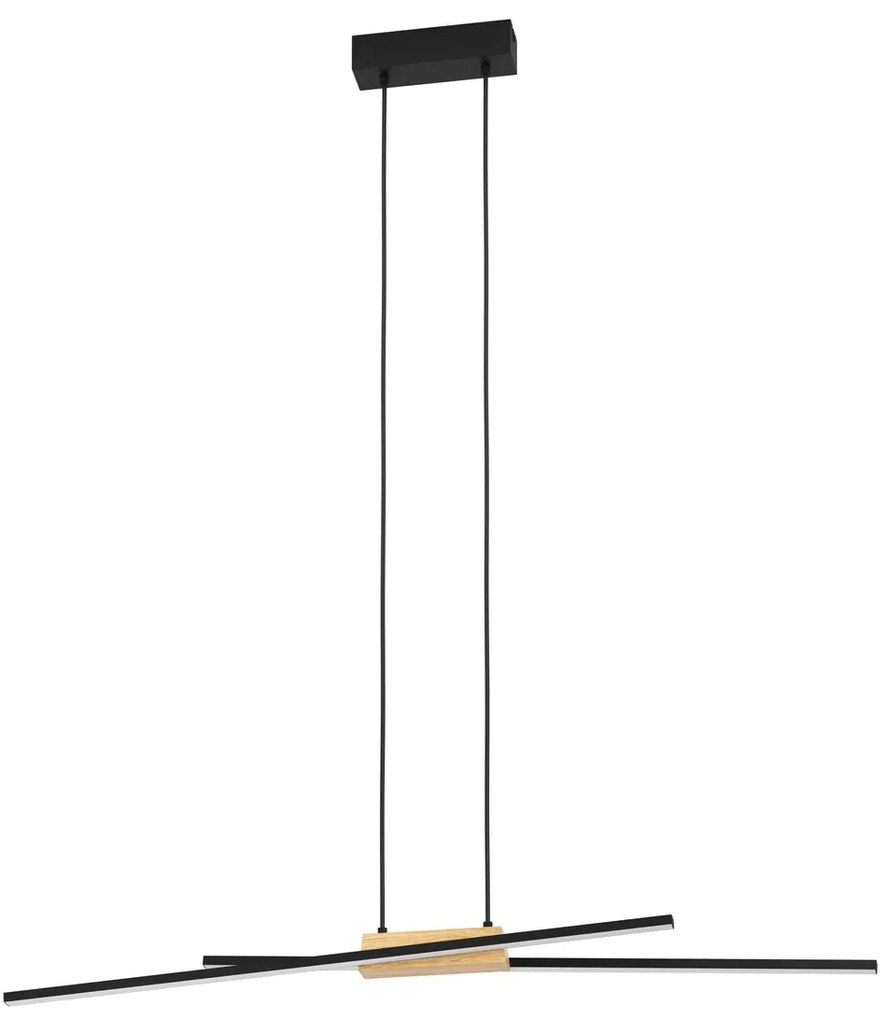 Φωτιστικό Κρεμαστό Eglo 900489 PANAGRIA Καφέ (Brown)|Μαύρο Ματ (Black Mat) 3000K