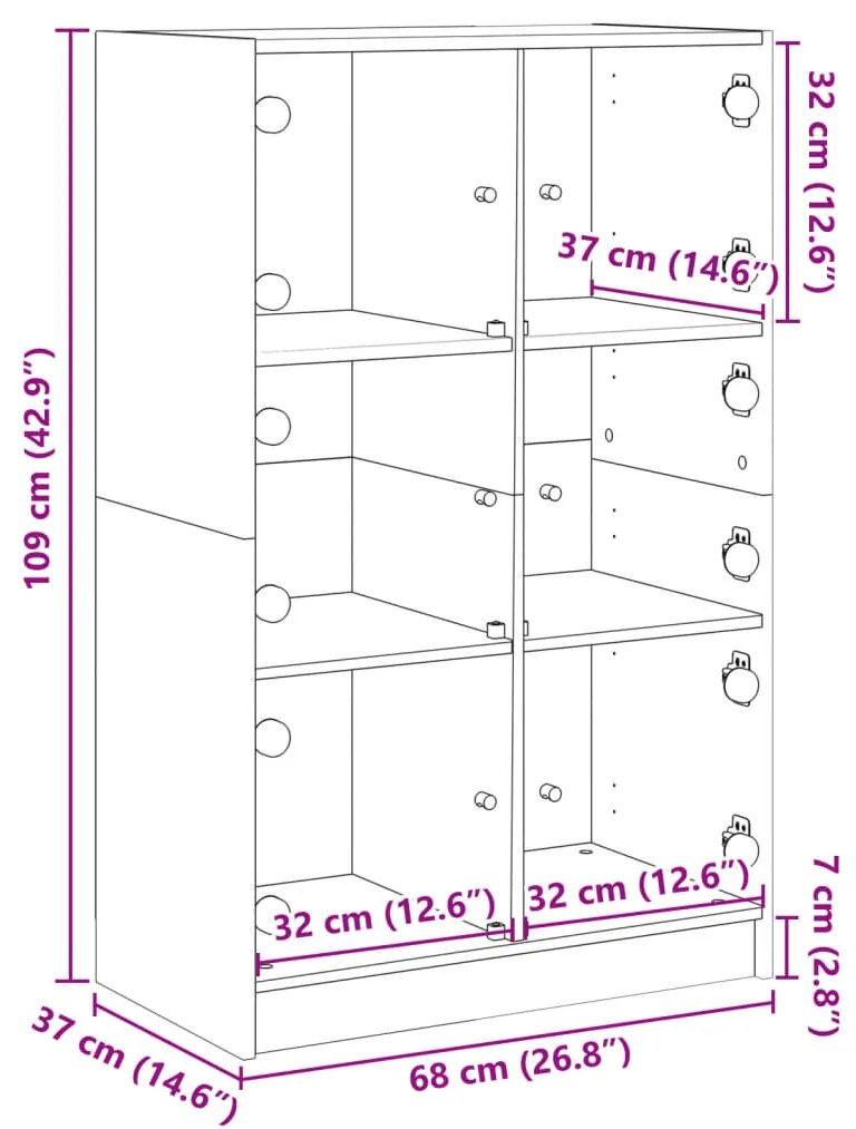 ΝΤΟΥΛΑΠΙ ΜΕ ΠΟΡΤΕΣ 68X37X109 ΕΚ. ΑΠΟ ΕΠΕΞΕΡΓΑΣΜΕΝΟ ΞΥΛΟ 3295856